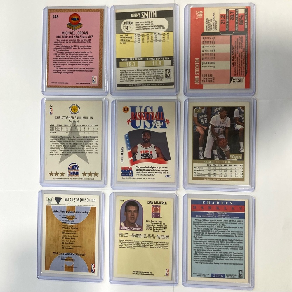 Late 80s - Early 90s Basketball Cards Lot 9 Cards Jordan Bogues Barkley & Others - Picture 10 of 16